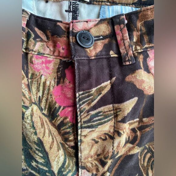 CH|NO by Anthropologie Relaxed Floral Pants Multicolored Pockets Sz 27 - Picture 9 of 17